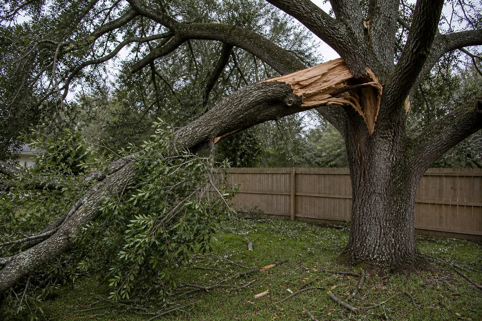 hurricane tree damage in Gainesville FL